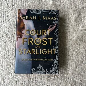 A Court of Frost and Starlight Hardcover - Sarah J Maas book